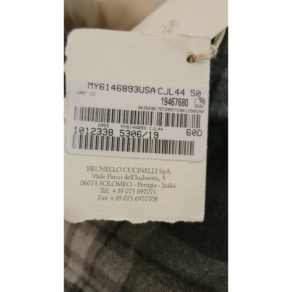 Brunello Cucinelli plaid-check padded jacket - Men's Size 50 - Made in Italy - Picture 10 of 16